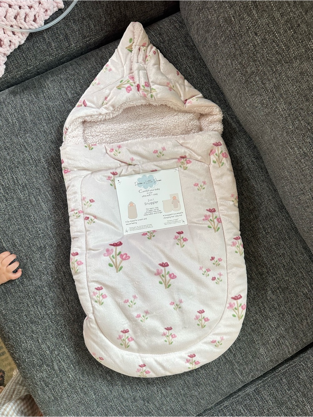 Floral Pink Baby Snuggle Sack